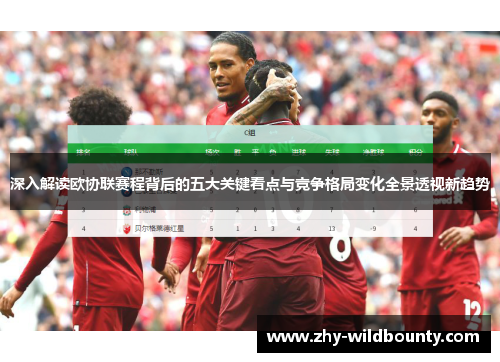 深入解读欧协联赛程背后的五大关键看点与竞争格局变化全景透视新趋势 深入解读欧协联赛程背后的五大关键看点与竞争格局变化全景透视新趋势